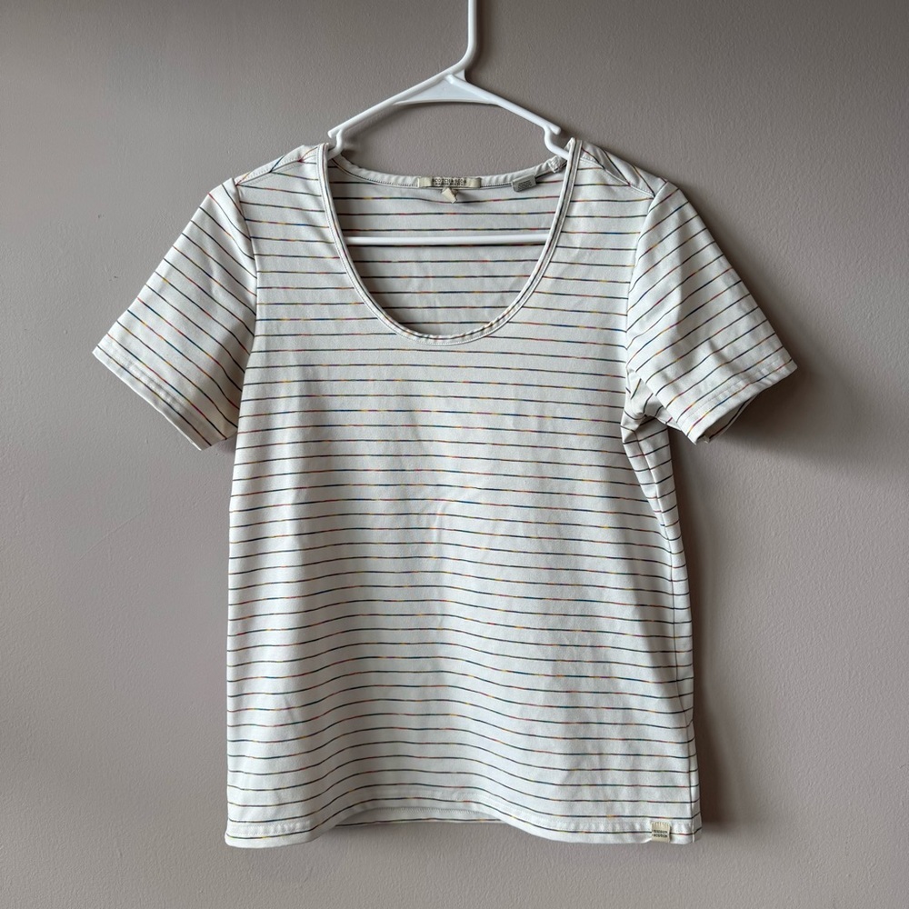 Scotch & Soda Women’s Maison Scotch Striped Cropped Shirt Top‎ Size Small